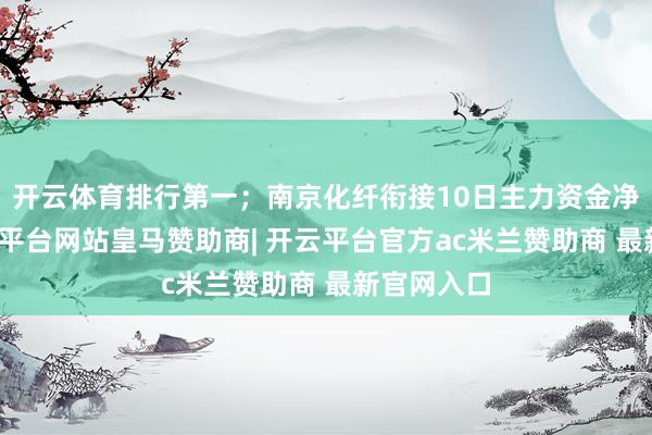 开云体育排行第一；南京化纤衔接10日主力资金净流入-开云平台网站皇马赞助商| 开云平台官方ac米兰赞助商 最新官网入口