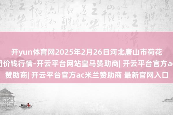 开yun体育网2025年2月26日河北唐山市荷花坑市集处所责罚有限公司价钱行情-开云平台网站皇马赞助商| 开云平台官方ac米兰赞助商 最新官网入口